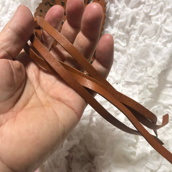 Medieval like renaissance looking belt with metal beads- 30” without ties - Picture 2 of 7